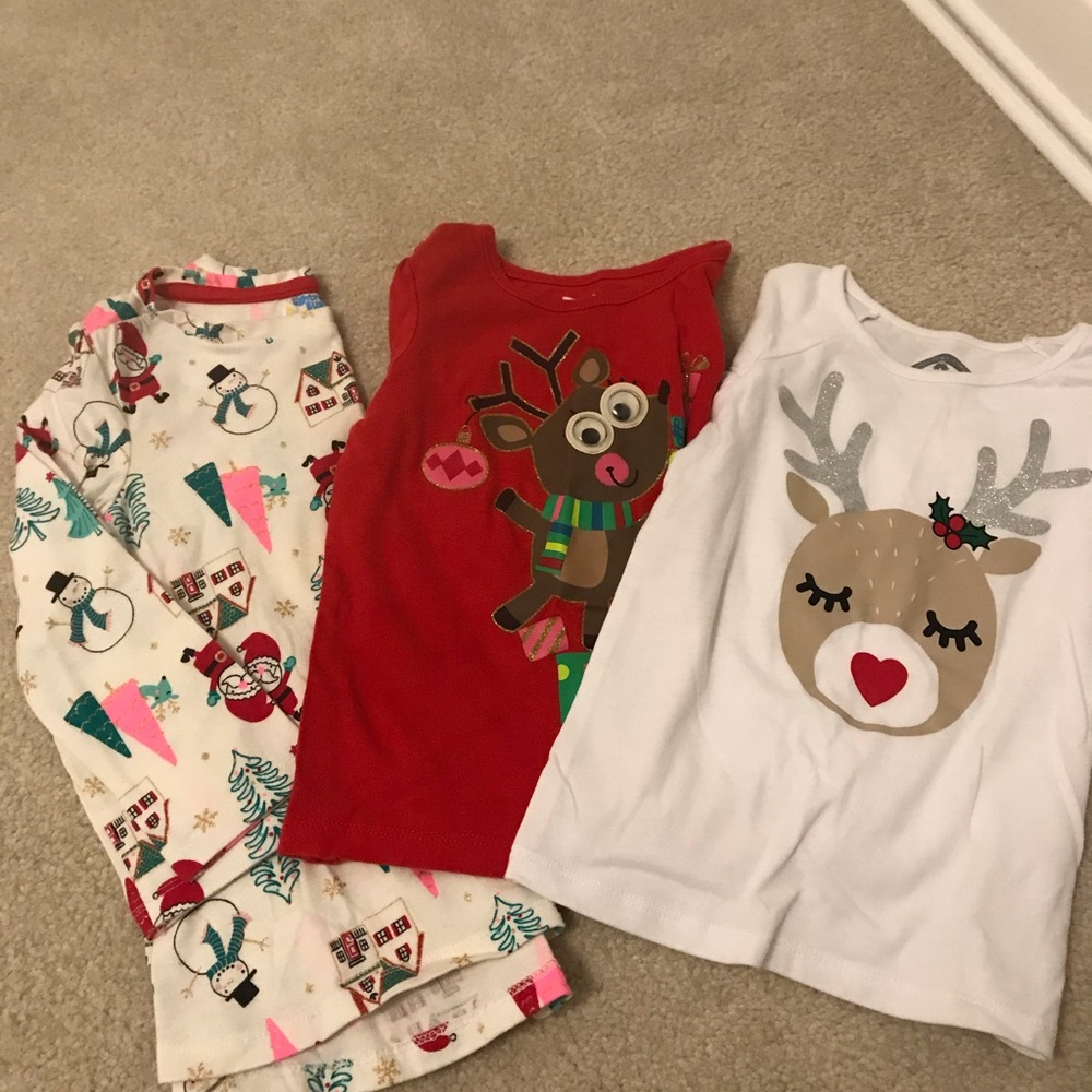 Three Christmas 🎄 long sleeve shirts